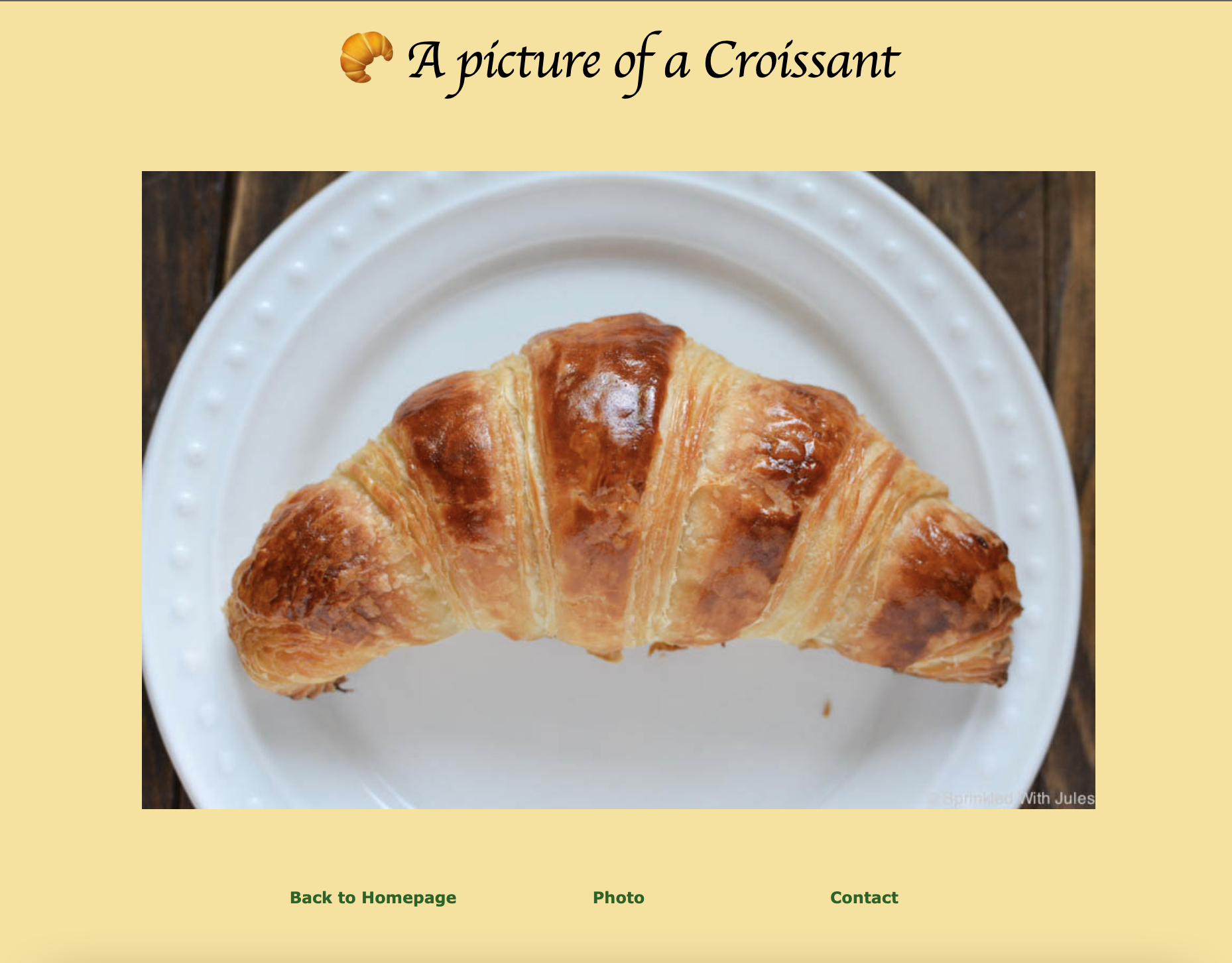 croissant photo in projectsPage